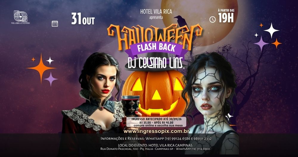HALLOWEEN FLASH BACK do HOTEL VILA RICA