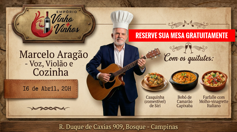ARAGÃO: VOZ, VIOLÃO E COZINHA